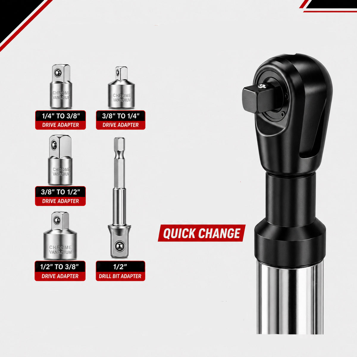 TrixVolt™ Offset Ratchet Extension 2-in-1